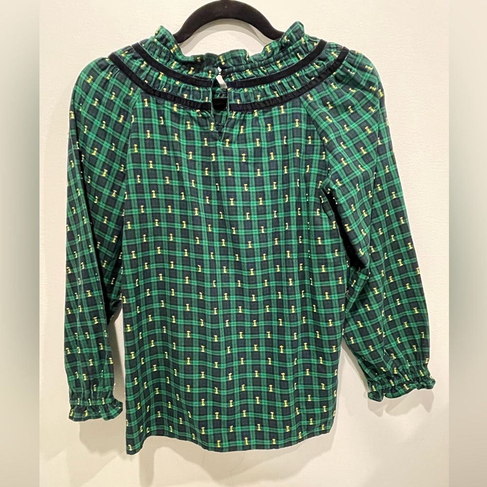 Talbots Petite Plaid Shirt Size P - Picture 2 of 6